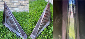 Pyramid Head helmet painted silver version detail
