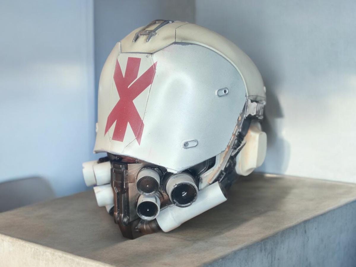Wearable Cyberpunk 2077 Trauma Team Helmet 1:1 Cosplay Item