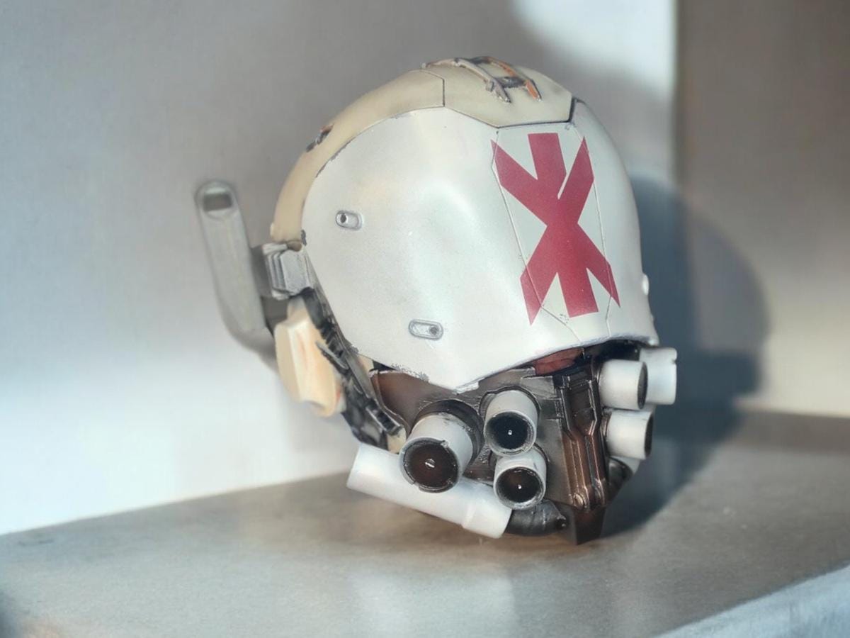 Wearable Cyberpunk 2077 Trauma Team Helmet 1:1 Cosplay Item