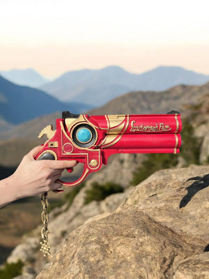 Bayonetta cosplay prop gun back view detail