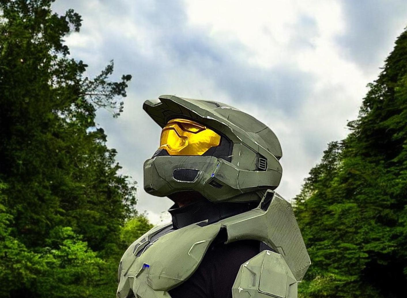 Wearable Halo Master Chief Helmet 1:1 Cosplay Item