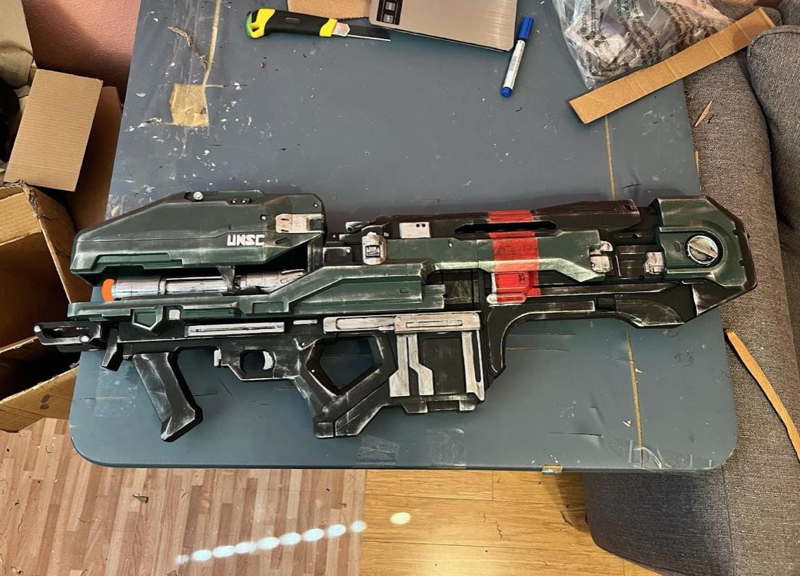 M6 G GNR - HALO - Replica - 1:1 Cosplay Prop