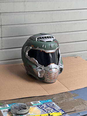 Wearable Doom Eternal Slayer Helmet 1:1 cosplay replica - back view