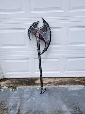 Daedric Axe Skyrim TESV 1:1 cosplay replica - side view