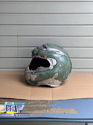 Wearable Doom Eternal Slayer Helmet 1:1 cosplay replica - profile
