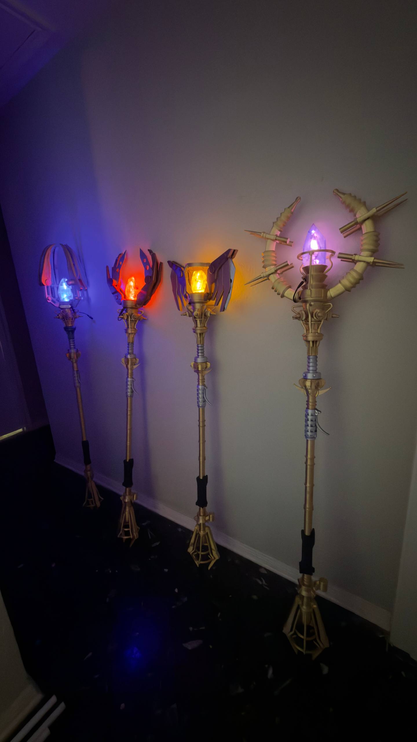 COD Black Ops 2 all staffs ice lightning fire wind cosplay set