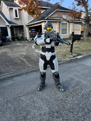 Halo Reach armor cosplay set back view detail
