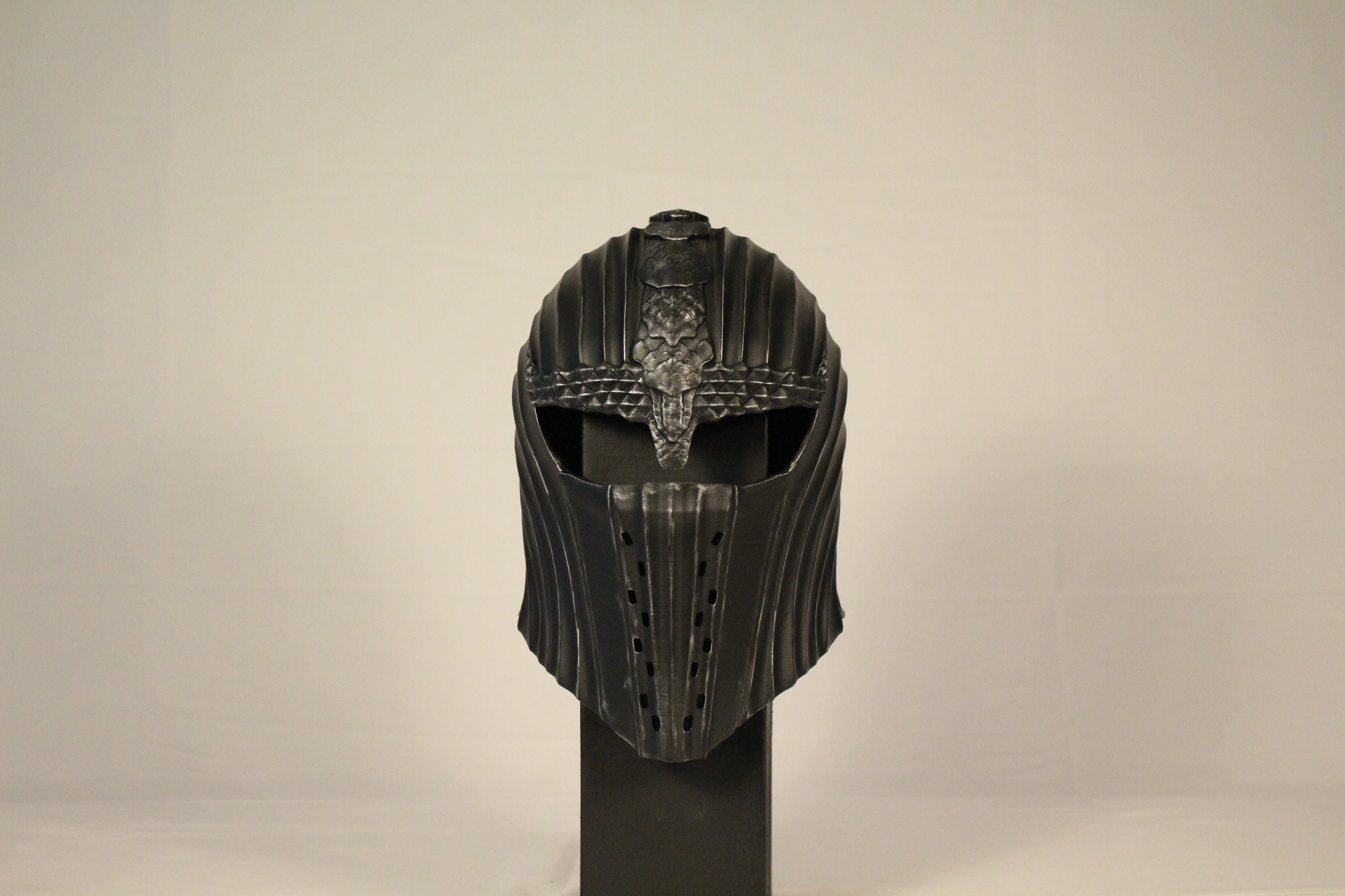 Targaryen helmet cosplay prop detail close up
