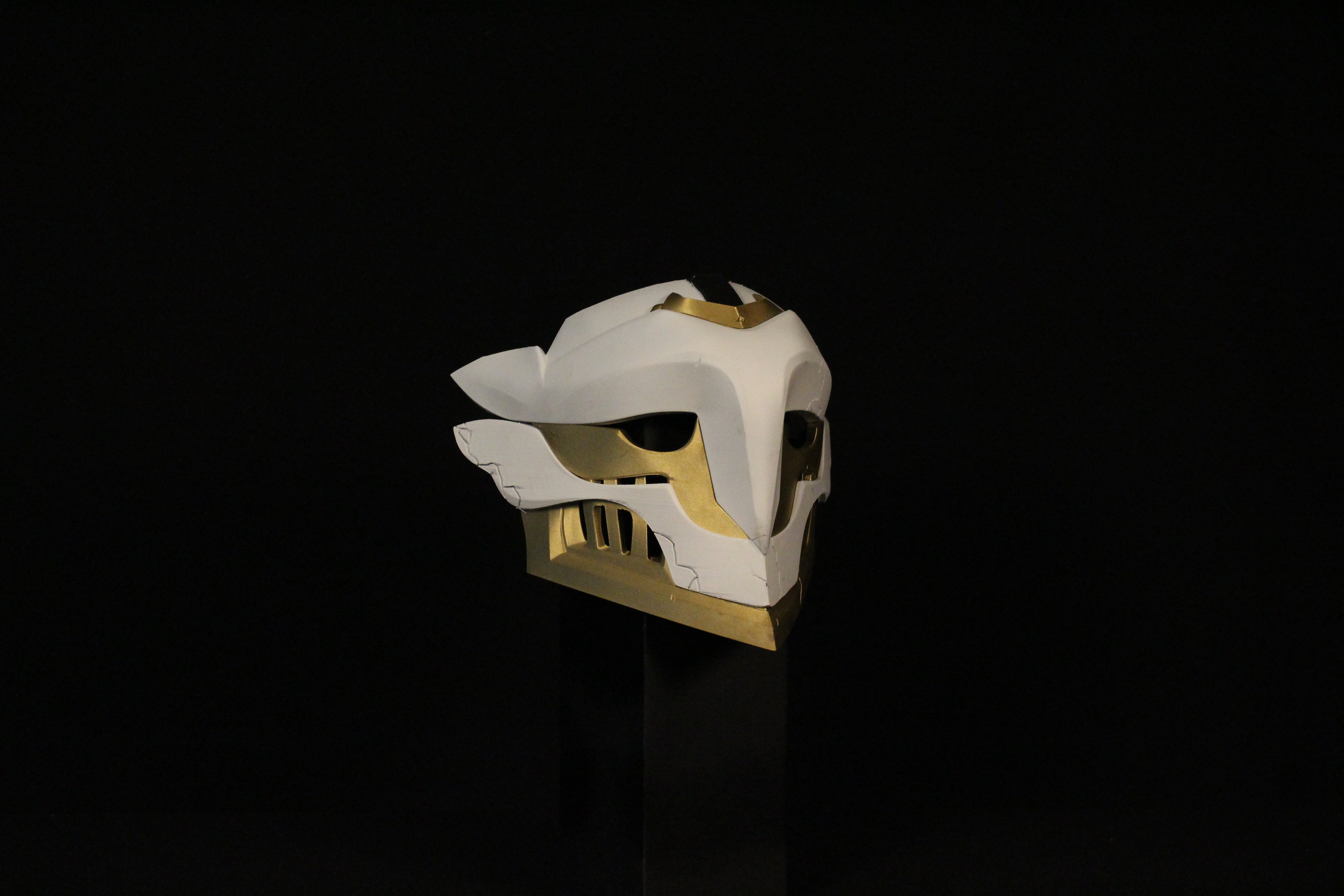 Ekko helmet cosplay prop detail close up Arcane
