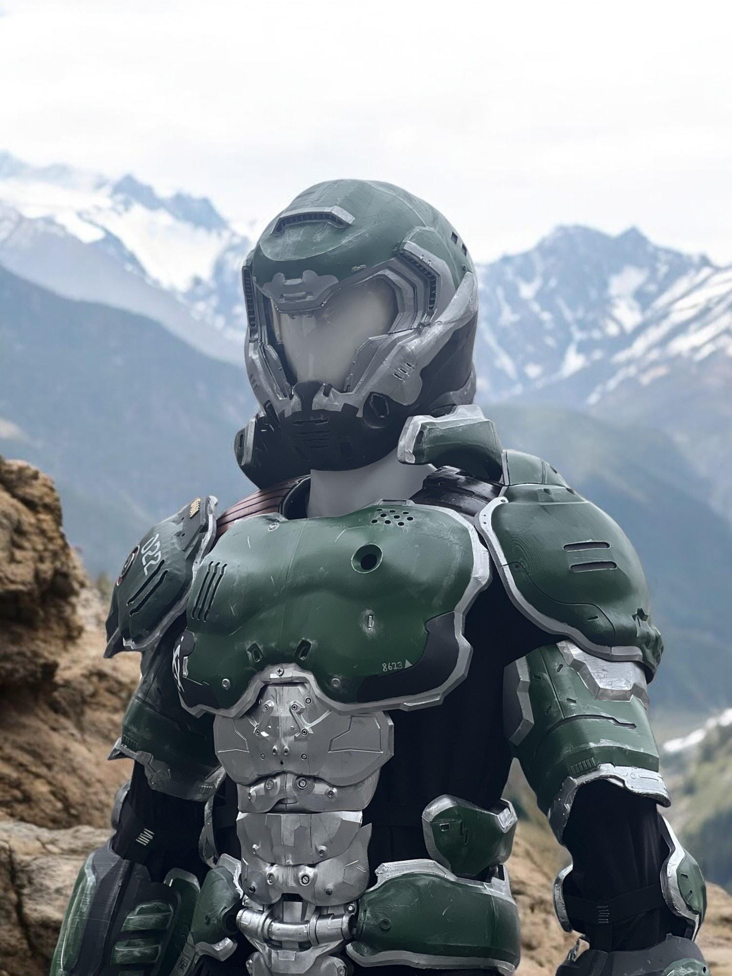 Doom Slayer armor chest piece cosplay prop