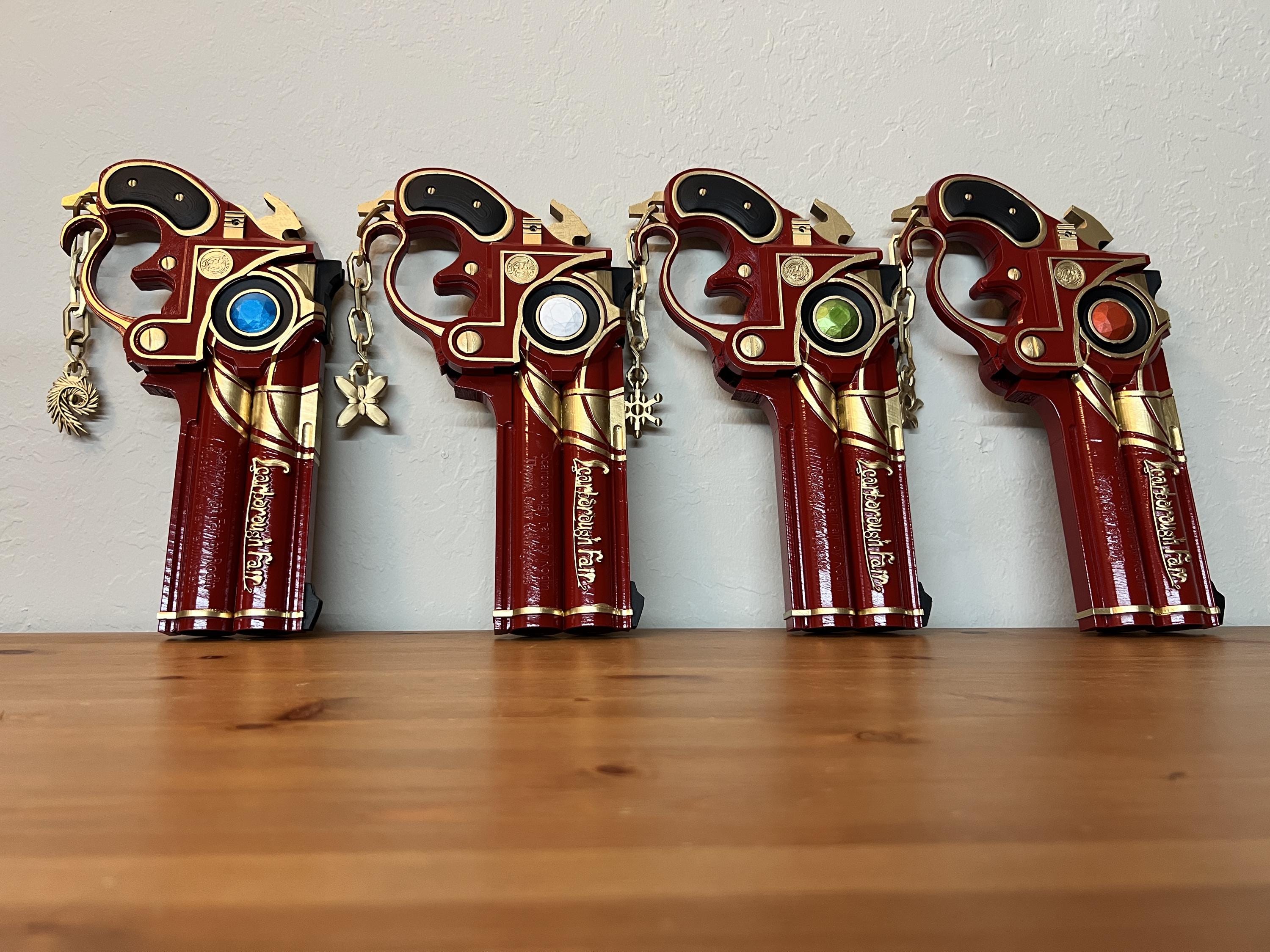 Bayonetta scarborough fair full set of four pistols cosplay
