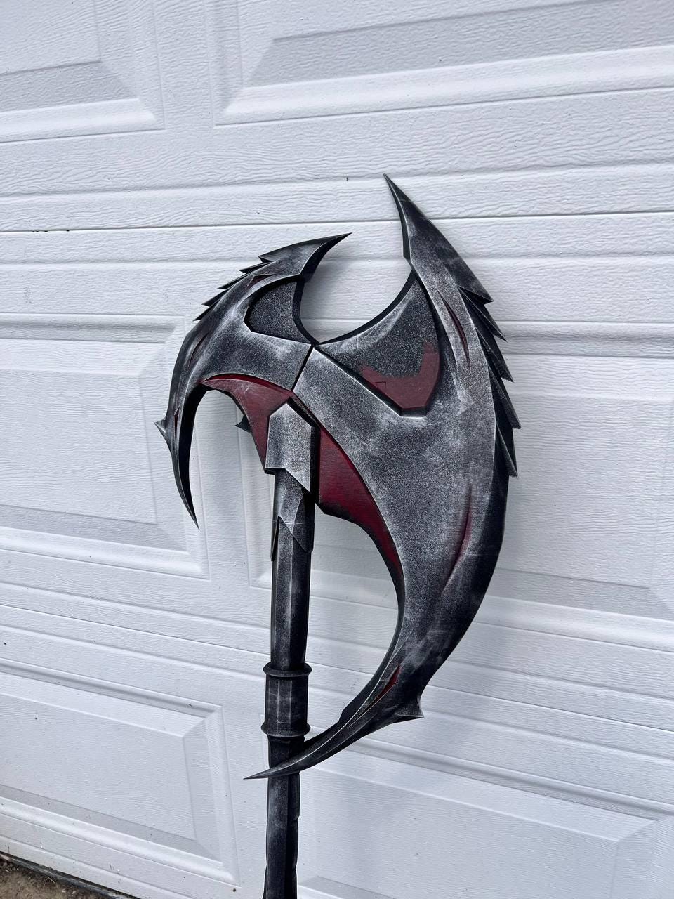 Daedric Axe Skyrim TESV 1:1 cosplay replica - main view