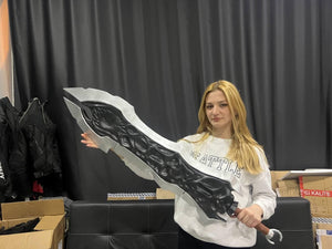 Chaoseater Sword Darksiders 1:1 cosplay replica - finish detail