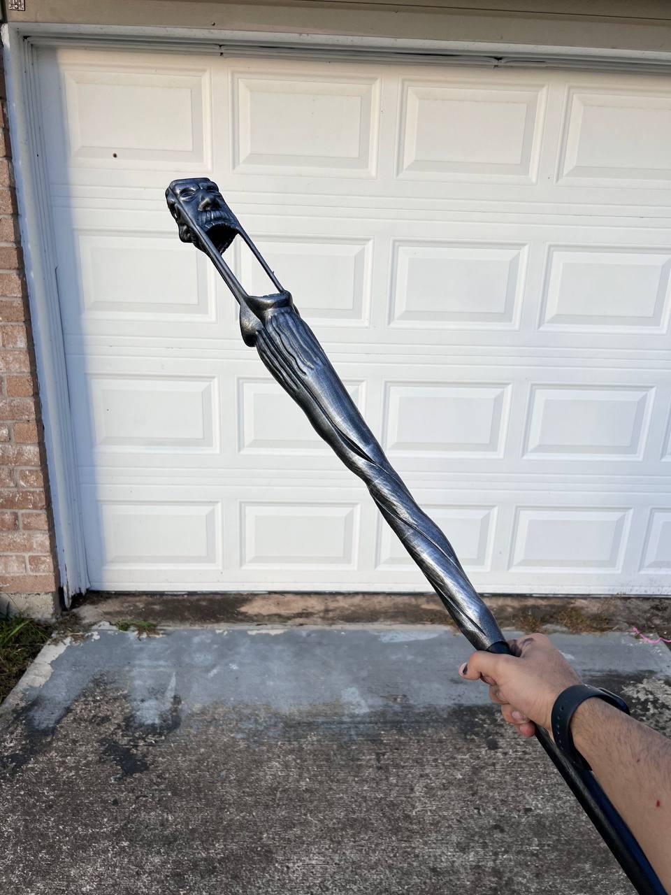 Wabbajack Sheogorath Skyrim cosplay staff replica - alternate view