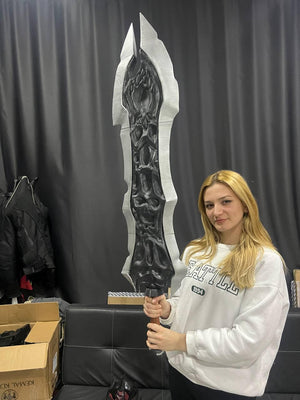 Chaoseater Sword Darksiders 1:1 cosplay replica - blade detail