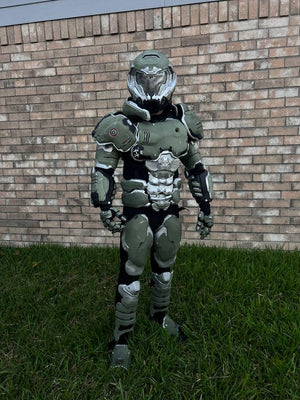 Doom Slayer Armor V2 white and black accents
