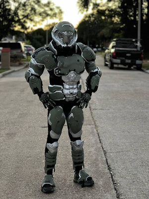 Doom Slayer Armor Set V2 full body olive green Praetor Suit