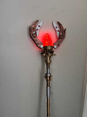 Staff of Fire cosplay prop detail view