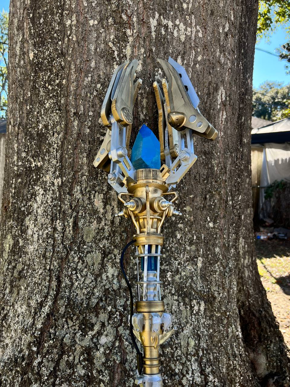 Black Ops II ice staff cosplay prop with LED option