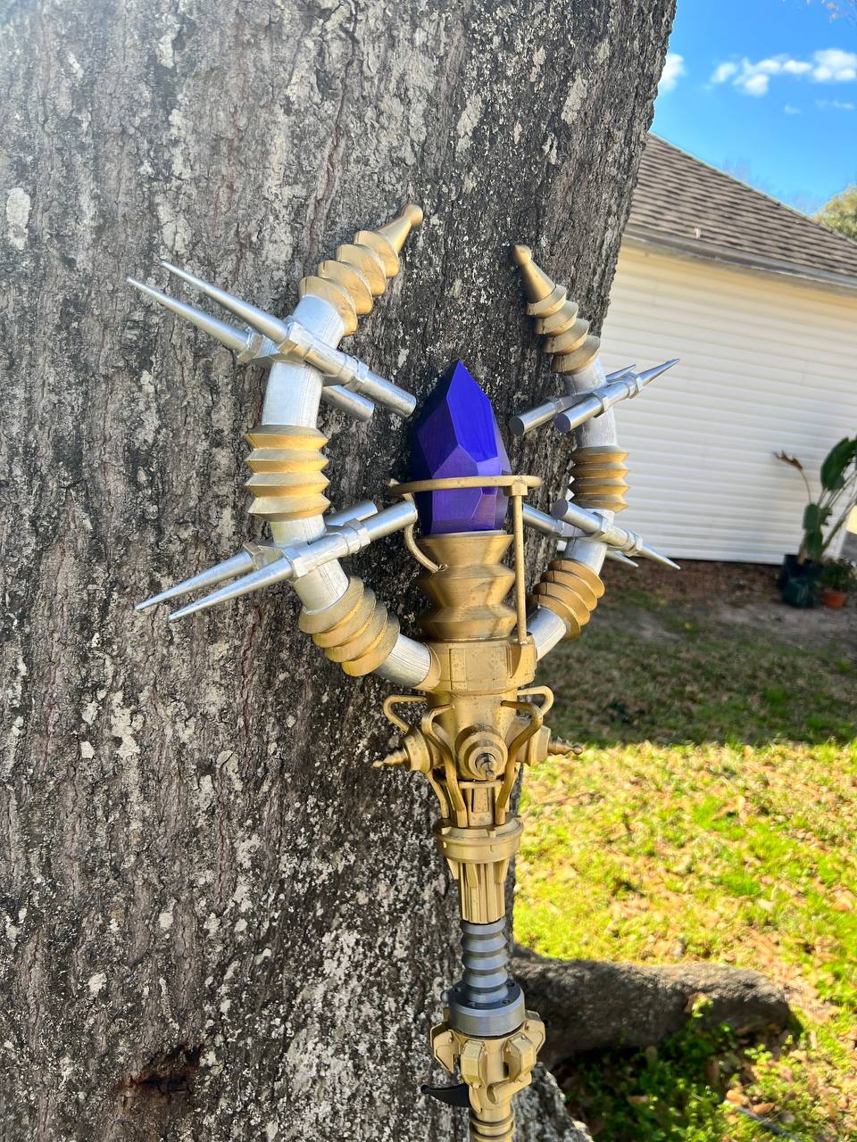 COD zombies lightning staff cosplay prop unpainted