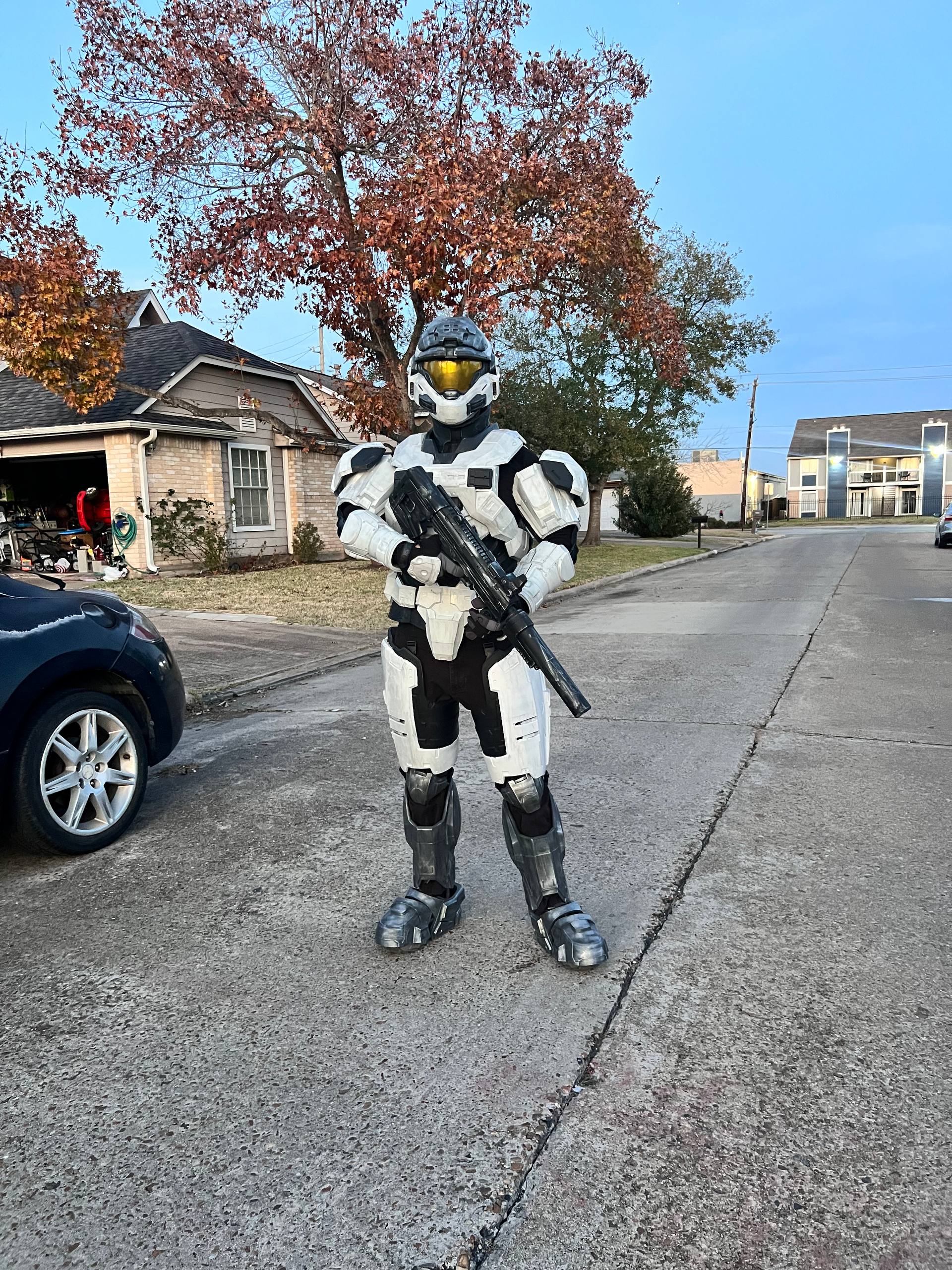 Halo Reach Noble 6 armor unpainted strapped cosplay